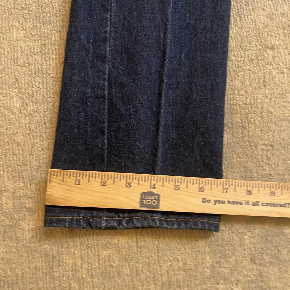 Levis 501 Jeans Mens 27x31 Blue Dark Wash Straight 100% Cotton Denim Pants READ*